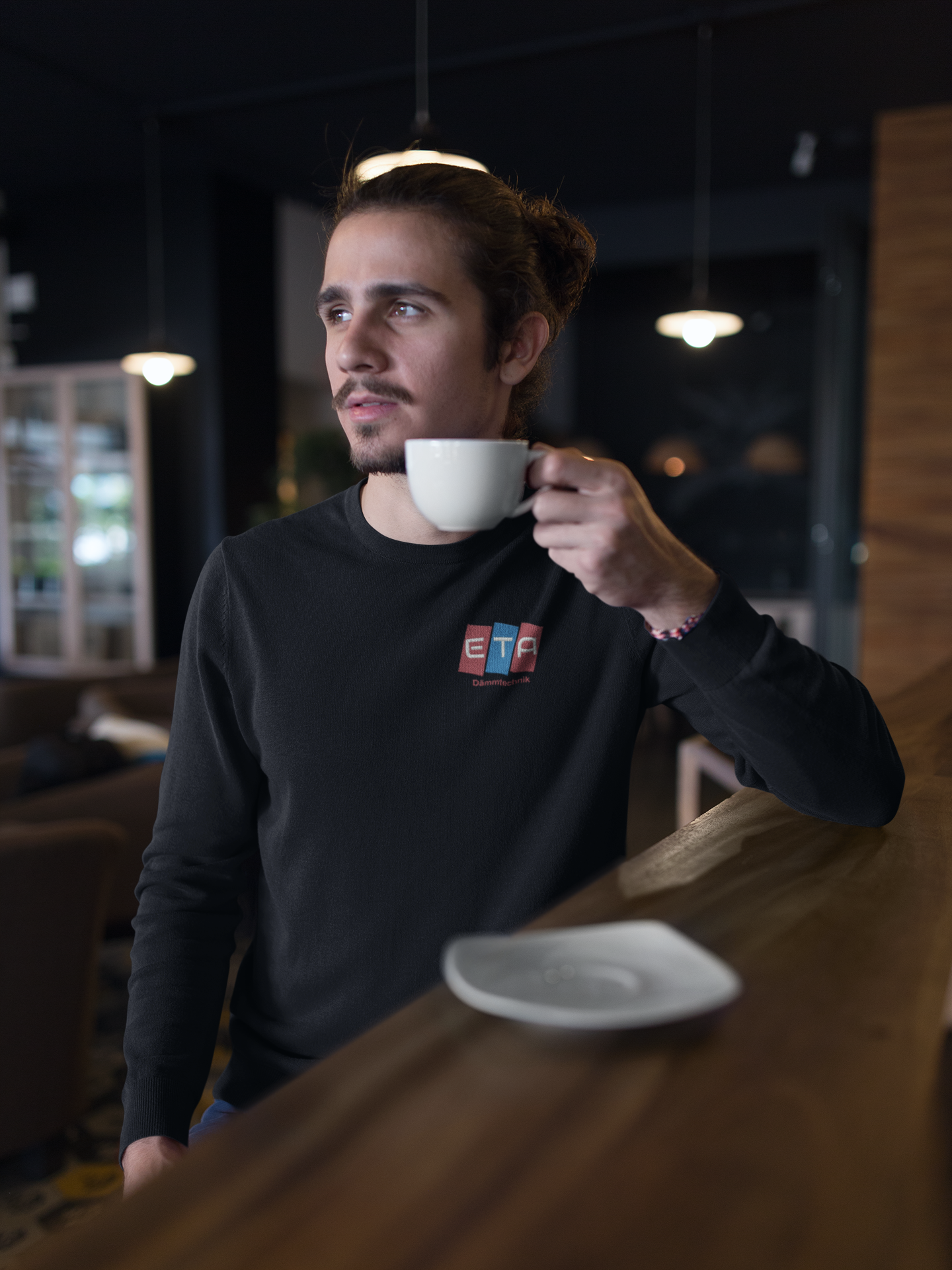 Sweatshirt mit Druck und Stick